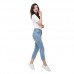 Buy Slch Svin Mom Straight Jeans Curvy Slim Light Blue Jeans For Women Imported From USA