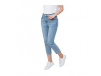 Buy Slch Svin Mom Straight Jeans Curvy Slim Light Blue Jeans For Women Imported From USA