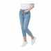 Buy Slch Svin Mom Straight Jeans Curvy Slim Light Blue Jeans For Women Imported From USA