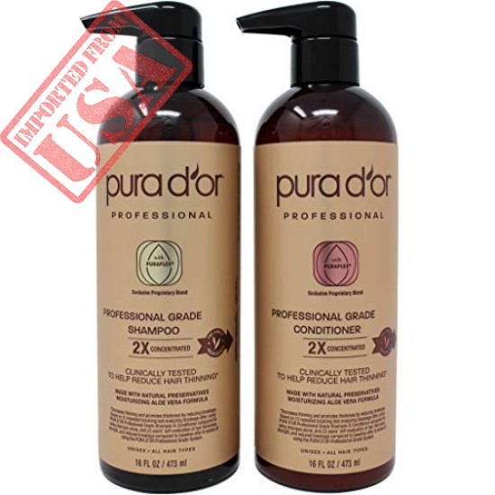 pura d or professional grade anti-hair thinning 2x concentrated actives shampoo shop online in pakistan