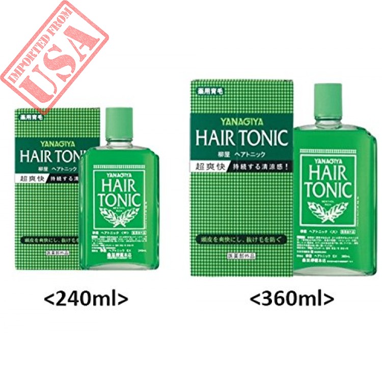 imported yanagiya hair tonic cooling reduce hair loss & hair growth made in  Japan sale in