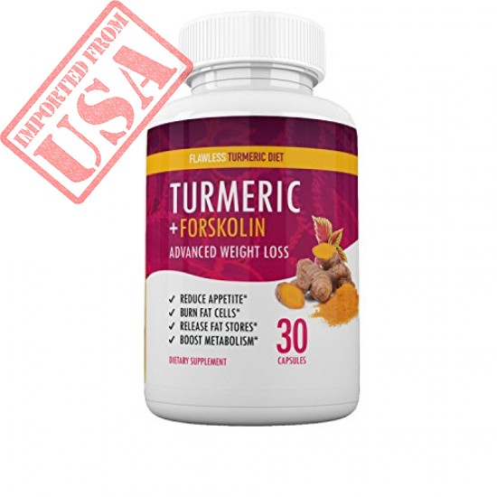 Original Flawless Turmeric Diet - Turmeric + Forskolin Advanced Weight Loss Formula Sale In Pakistan