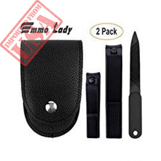 Buy High Quality Stainless Steel Nail Cutter with Nail Clipper File and Pouch imported from USA