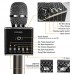 Portable Wireless Bluetooth Karaoke Microphone with LED lights, Built-in HIFI Dual-Speaker 10W and 2600mAH battery capacity, Handheld karaoke Mic Speaker Machine for Home KTV Birthday Party