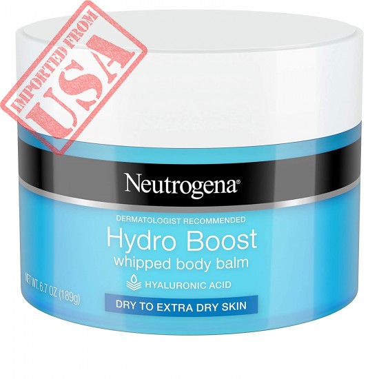 Neutrogena Hydro Boost Whipped Body Balm With Hydrating Hyaluronic Acid for Dry To Extra Dry Skin