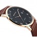 Super Slim Watch Mens Watches Genuine Leather Gold Calendar Quartz imported from USA