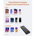 BUY AIDEAZ POWER BANK ULTRA COMPACT 20000MAH PORTABLE CHARGER WIRELESS CHARGING LCD DISPLAY 18W POWER DELIVERY PORTABLE CHARGER EXTERNAL BATTERIES COMPATIBLE WITH IPHONE8 8PLUS XS, SAMSUNG GALAXY IMPORTED FROM USA