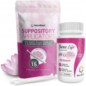 Shop NutraBlast Boric Acid Suppositories 600mg w/Vaginal Applicator - pH Balance for Women, Feminine Care - Made in USA