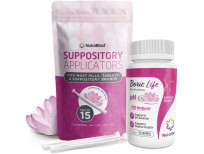 Shop NutraBlast Boric Acid Suppositories 600mg w/Vaginal Applicator - pH Balance for Women, Feminine Care - Made in USA