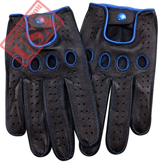 genuine nappa leather driving gloves touchscreen full finger cycling shop online in pakistan