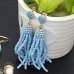 Get online Imported Blue Tassel Earrings for Girls In Pakistan 