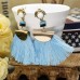 Get online Imported Blue Tassel Earrings for Girls In Pakistan 