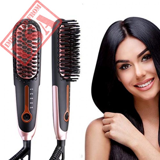 Shop online Premium quality Hair straightener Auto Temperature  Brush In Pakistan