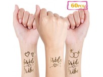 Buy Bachelorette Party Tattoos Gold Bride Tribe Flash Decorations sale online in Pakistan