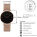 Women's Rose Gold Watch Analog Quartz Stainless Steel Mesh Band Casual Fashion Ladies Wrist Watches with Bracelet Sale in Pakistan
