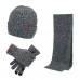 lanzom warm winter men knitted set hat+long scarf+touch screen gloves shop online in pakistan