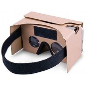 Google Cardboard,VR Headsets 3D Box Virtual Reality Glasses with Big Clear 3D Optical Lens and Comfortable Head Strap for All 3-6 Inch Smartphones (Yellow, 1 Pack)