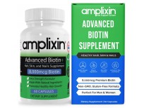 Buy Amplixin Advanced+ Biotin Supplement - Hair Vitamins For Faster Hair Growth, Stronger Nails & Clearer Skin in Pakistan