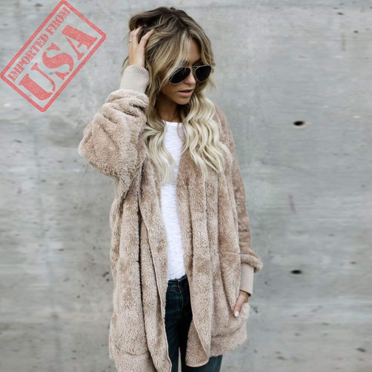 Liraly Womens Coats Winter Clearance Womens Coats Fashion Hooded Long Coat Jacket Hoodies Parka Outwear Cardigan Coat US 8 CN L Khaki