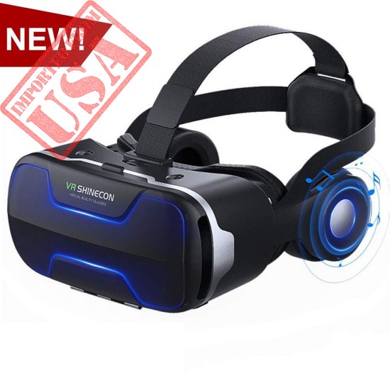 Buy American Virtual Reality Glasses 3D VR Headset with Remote Controller Large Viewing Experience in Pakistan