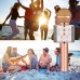 Wireless Bluetooth Karaoke Microphone,3-in-1 Portable Handheld karaoke Mic Home Party Birthday Speaker Machine for iPhone/Android/iPad/Sony, PC and All Smartphone(Rose Gold)