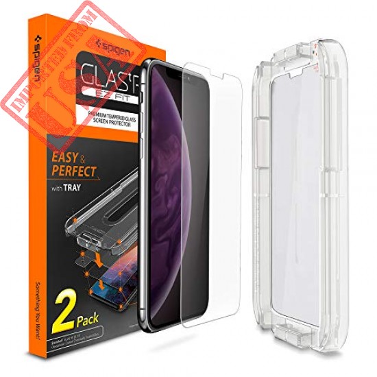 Original Spigen Tempered Glass Screen Protector for iPhone Xs Max Sale in Pakistan