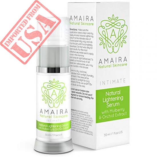 Amaira Intimate Lightening Serum Skin Whitening for Sensitive Spots Private Parts Dark Spots Made in USA