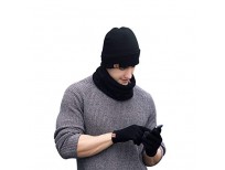 winter beanie hat scarf touch screen gloves knitted cap set unisex for men women shop online in pakistan