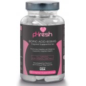 Buy Boric Acid Vaginal Suppositories pHresh - Promotes Healthy Vaginal pH Balance, Supports Vaginal Health - Made in USA