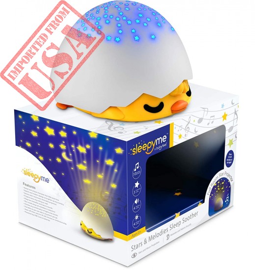 SleepyMe Smart Sleep Soother | White Noise Sound Machine | Baby & Toddler Star Projector | USB Cord or Batteries | Runs 30min, 60min or All Night | Baby Gifts | Portable Sleep Aid Night Light for Crib