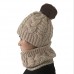 Get online Best Quality Winter Knitted Hat and Scarf Set in Pakistan 