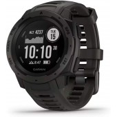 Garmin 010-02064-00 Instinct, Rugged Outdoor Watch with GPS, Features Glonass and Galileo, Heart Rate Monitoring and 3-Axis Compass, Graphite