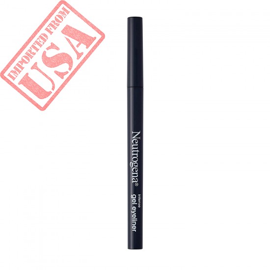 Neutrogena Intense Gel Eyeliner with Antioxidant Vitamin E, Smudge- & Water-Resistant Eyeliner Makeup for Precision Application, Smokey Gray