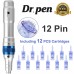 Dr. Pen Ultima A6 Professional Microneedling Pen, Wireless Electric Skin Repair Tool Kit with 12-Pin Replacement Needles Cartridges(12 PCS)