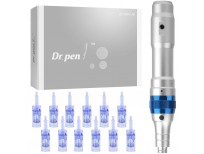 Dr. Pen Ultima A6 Professional Microneedling Pen, Wireless Electric Skin Repair Tool Kit with 12-Pin Replacement Needles Cartridges(12 PCS)