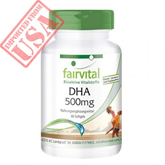 DHA 500mg - docosahexaenoic Acid - for 3 Months - Highly DOSED - 90 softgels - Omega-3 Fatty Acid