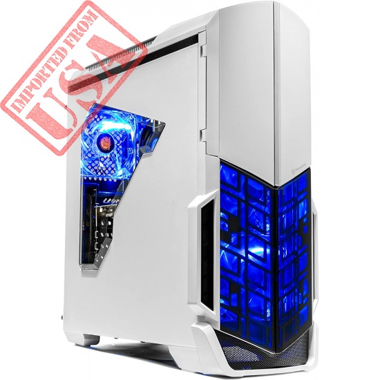 SkyTech Archangel VR Ready Gaming Computer Desktop PC - Ryzen 2600, AMD RX 580 4GB, 8GB DDR4, 500G SSD, Wi-Fi, DVD ROM, Windows 10 Home 64-bit