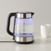 Amazon Basics Electric Glass and Steel Kettle - 1.7-Liter