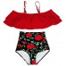 Red Rose Floral Swimsuit by COCOSHIP online in Pakistan