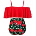 Red Rose Floral Swimsuit by COCOSHIP online in Pakistan