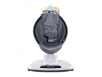 4moms mamaRoo 4 Baby Swing, Bluetooth Baby Rocker with 5 Unique Motions, Cool Mesh Fabric, Dark Grey