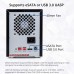 Syba 5 Bay Tool Less Tray Hot Swappable 2.5" 3.5" SATA III RAID HDD External USB 3.0 Enclosure Windows MacOS SY-ENC50118