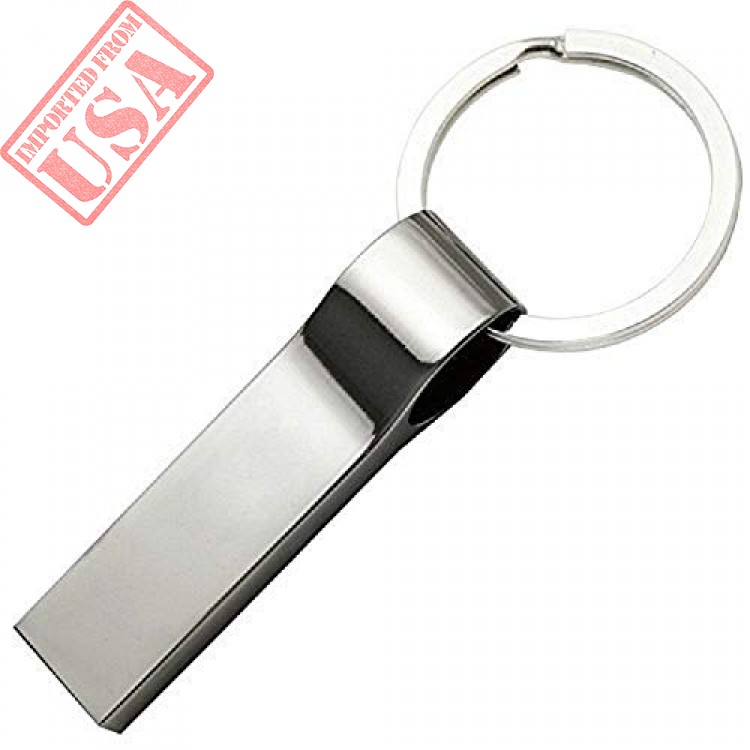Silver Thumb Drive 1000GB USB Stick 1TB 1000GB USB 2.0 Flash Drive Metal Design with Keychain 