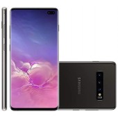 Samsung Galaxy S10+ Plus 128GB+8GB RAM SM-G975F/DS Dual Sim 6.4" LTE Factory Unlocked Smartphone International Model, No Warranty (Prism Black)