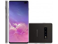 Samsung Galaxy S10+ Plus 128GB+8GB RAM SM-G975F/DS Dual Sim 6.4" LTE Factory Unlocked Smartphone International Model, No Warranty (Prism Black)