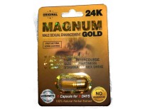 Magnum Gold 24k (1 Cap) Male Performance, Energy, Enhancement, and Endurance Bundle with Enhancing Booklet (2 Items)