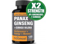 Buy Authentic Korean Red Panax Ginseng Root Extract Powder 1000mg, Energy and Focus Pills for Men and Women by NooMost in Pakistan