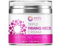 ACTIVSCIENCE Neck Firming Cream, Anti Aging Moisturizer for Neck & Décolleté, Double Chin Reducer, Skin Tightening Cream