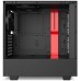 NZXT H510 - CA-H510B-BR - Compact ATX Mid-Tower PC Gaming Case - Front I/O USB Type-C Port - Tempered Glass Side Panel - Cable Management System - Water-Cooling Ready - Black/Red