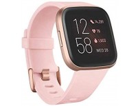 Fitbit Versa 2 Health and Fitness Smartwatch with Heart Rate, Music, Alexa Built-In, Sleep and Swim Tracking, Petal/Copper Rose, One Size (S and L Bands Included)